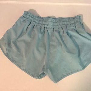 light blue lululemon shorts